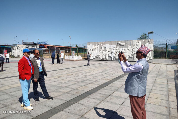 China-Kazakhstan Khorgos intl. border co-op center visited by SCO Media Summit participants