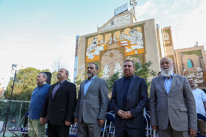 Memorial structure for Gaza martyr journalists unveiled in Tehran