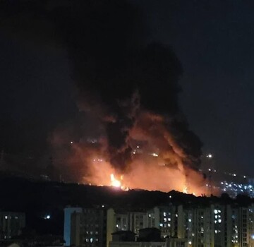 oil depot in the Shahran