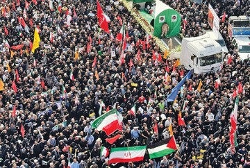 Millions attend the funeral in Tehran to say farewell to commanders and scientists martyred during Israel’s war on Iran