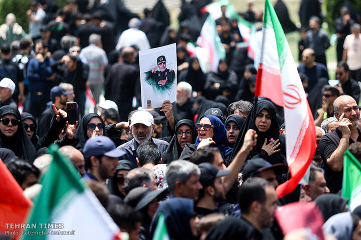Over a million Iranians mourn fallen scientists, commanders in Tehran funeral