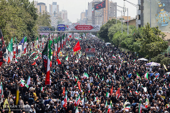 Over a million Iranians mourn fallen scientists, commanders in Tehran funeral