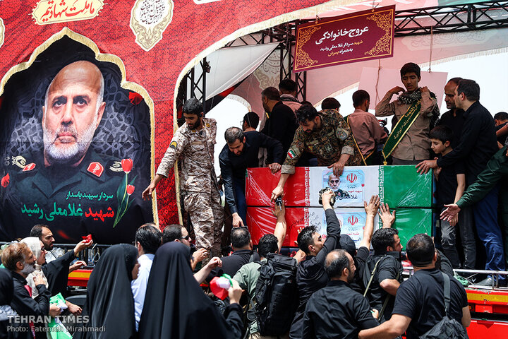 Over a million Iranians mourn fallen scientists, commanders in Tehran funeral