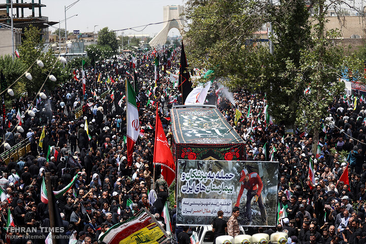 Over a million Iranians mourn fallen scientists, commanders in Tehran funeral