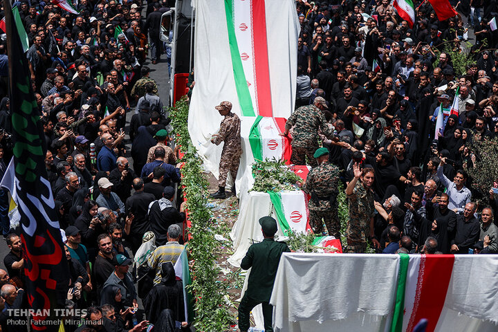 Over a million Iranians mourn fallen scientists, commanders in Tehran funeral
