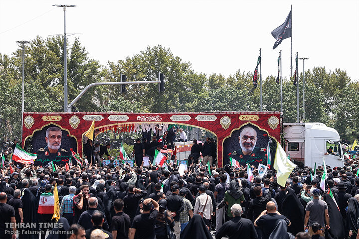Over a million Iranians mourn fallen scientists, commanders in Tehran funeral