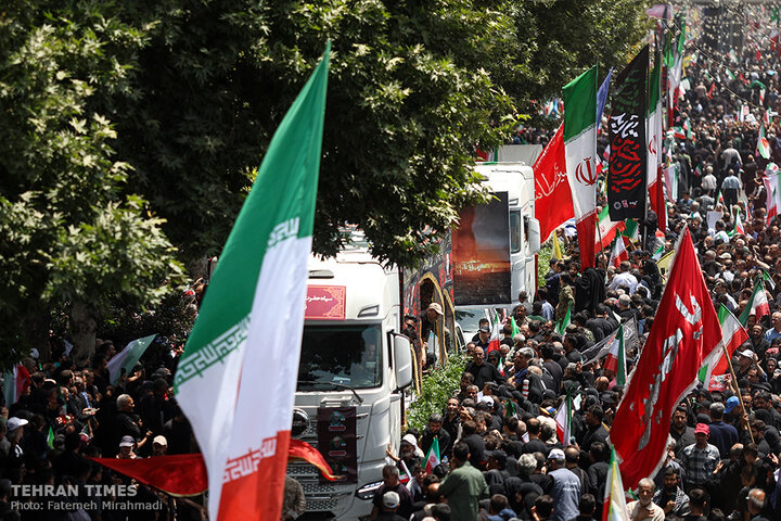 Over a million Iranians mourn fallen scientists, commanders in Tehran funeral