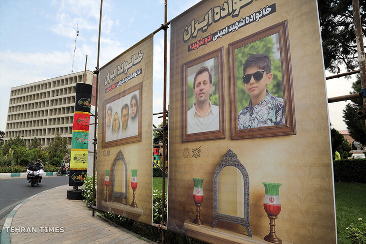 Tehran honors martyrs of Israeli airstrikes with citywide billboards