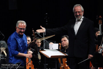 Iran National Orchestra performs at Vahdat Hall