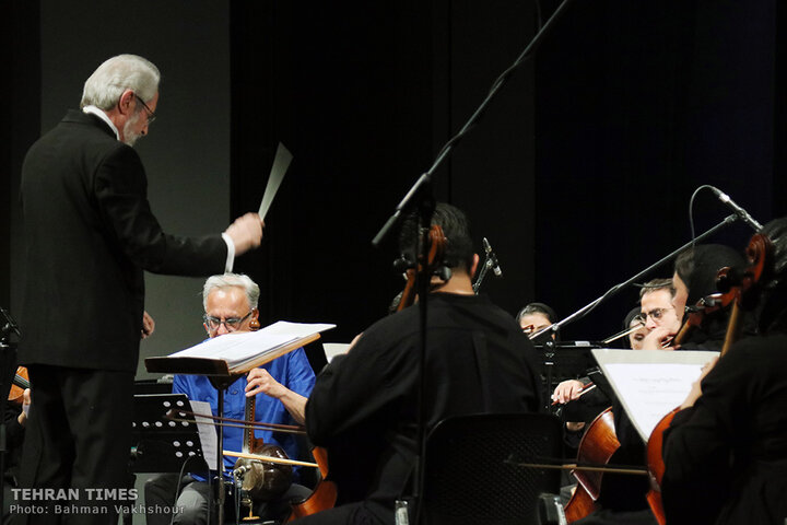 Iran National Orchestra performs at Vahdat Hall