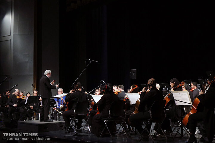 Iran National Orchestra performs at Vahdat Hall