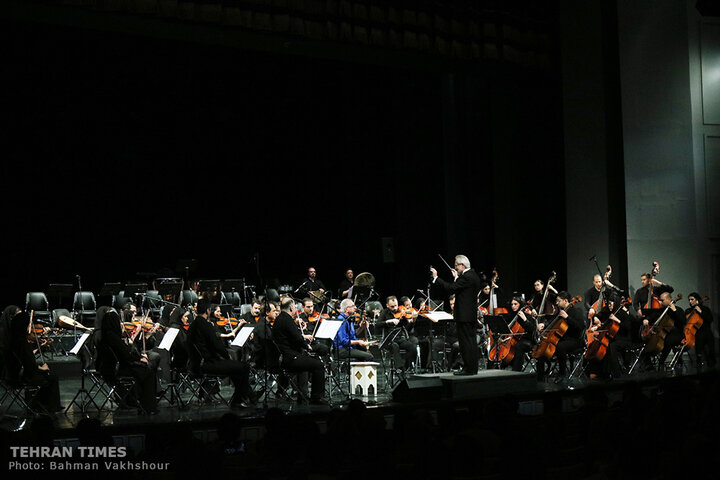 Iran National Orchestra performs at Vahdat Hall
