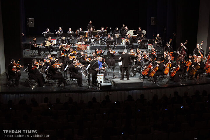 Iran National Orchestra performs at Vahdat Hall