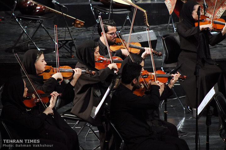 Iran National Orchestra performs at Vahdat Hall