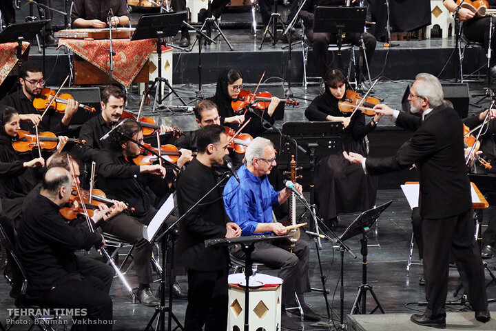 Iran National Orchestra performs at Vahdat Hall