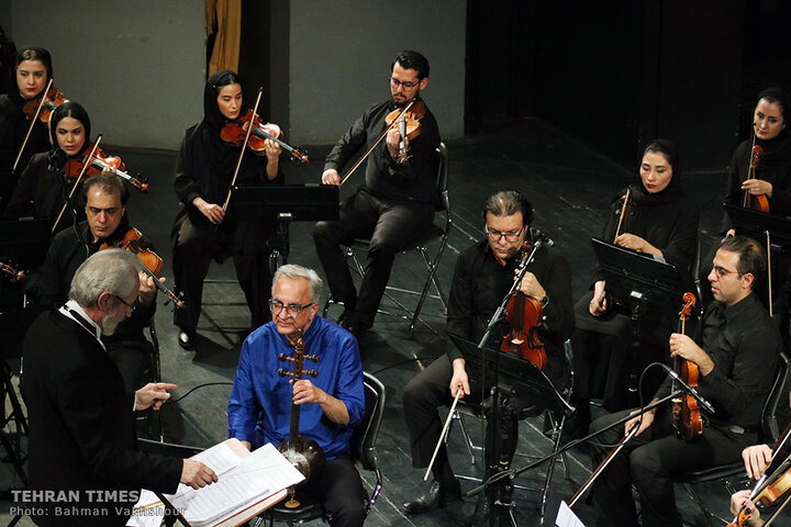 Iran National Orchestra performs at Vahdat Hall