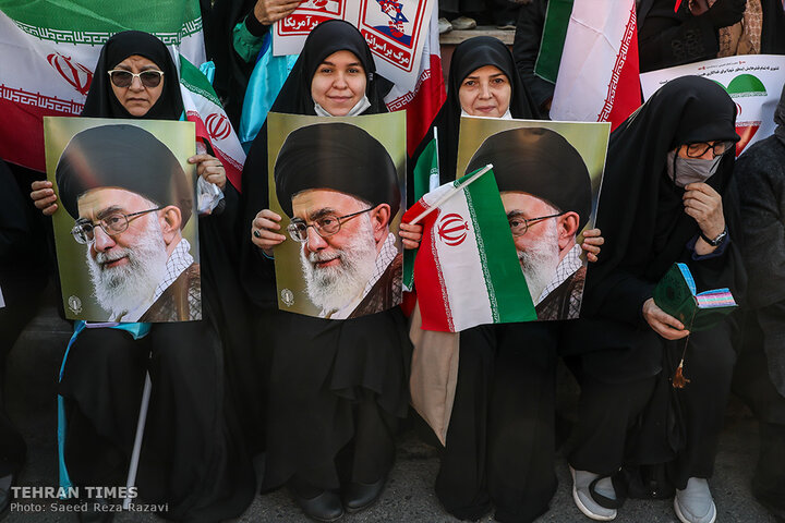 Nationwide rallies supporting the gov., denouncing riots, terror attacks