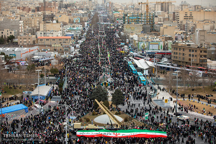 Bahman 22 rallies in photos