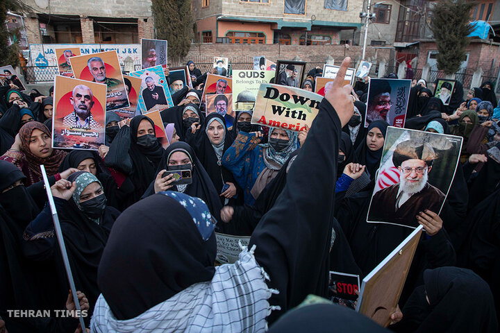 Kashmiris condemns US-Israeli aggression against Iran