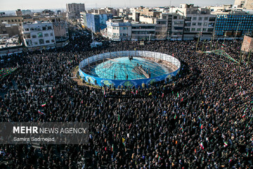 Millions of Iranians vow revenge while mourning Leader's martyrdom in the streets
