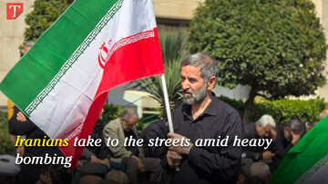 Iranians take to the streets amid American-Israeli heavy bombing