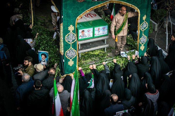 Mass funeral in Tehran honors commanders and civilians martyred at start of war