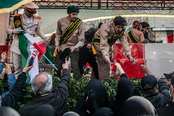 Mass funeral in Tehran honors commanders and civilians martyred at start of war