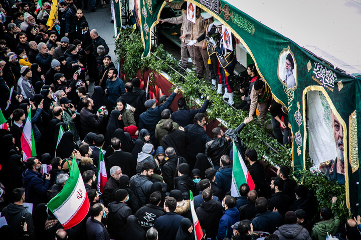 Mass funeral in Tehran honors commanders and civilians martyred at start of war