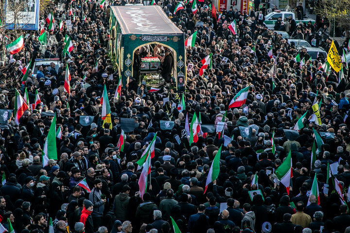 Mass funeral in Tehran honors commanders and civilians martyred at start of war