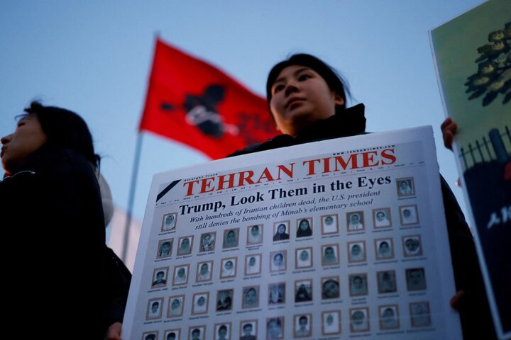 Protests in Seoul feature faces of slain Iranian schoolchildren
