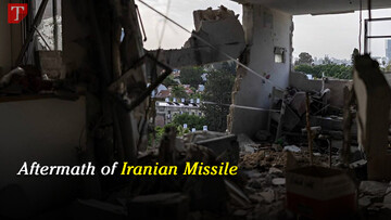Aftermath of Iranian Missile