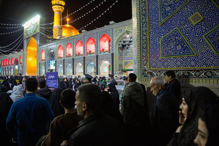 Imam Reza shrine hosts pilgrims on New Year