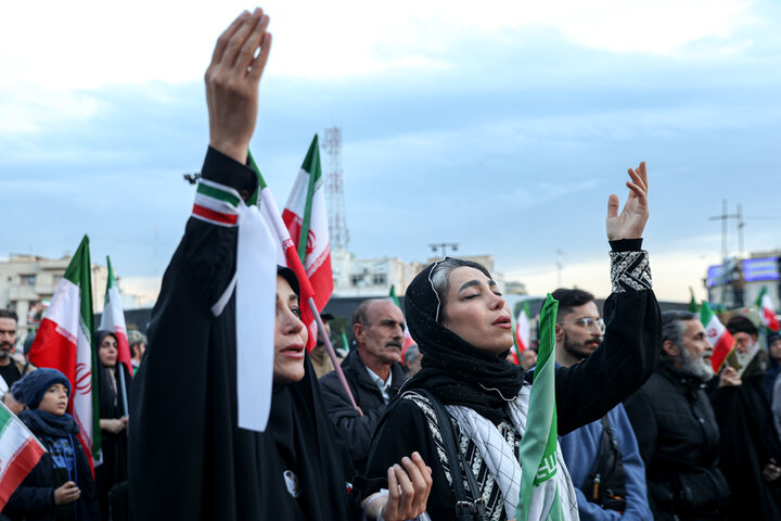 People attend Nowruz ceremony at Enqelab Square