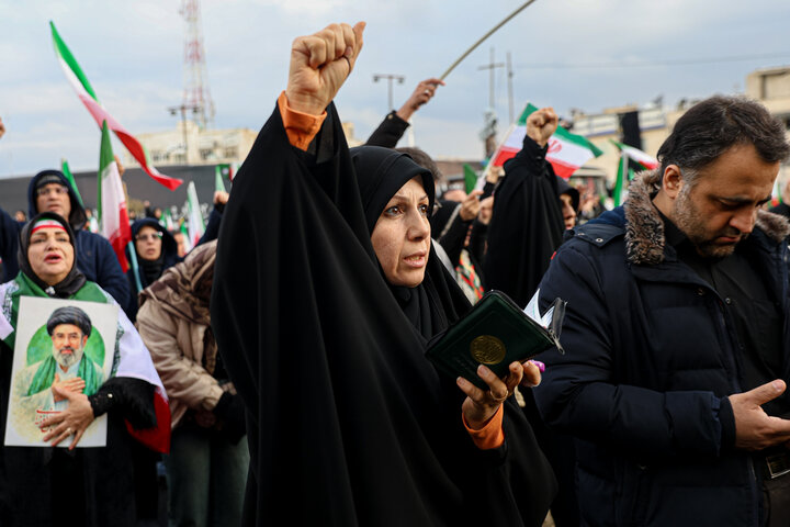 People attend Nowruz ceremony at Enqelab Square