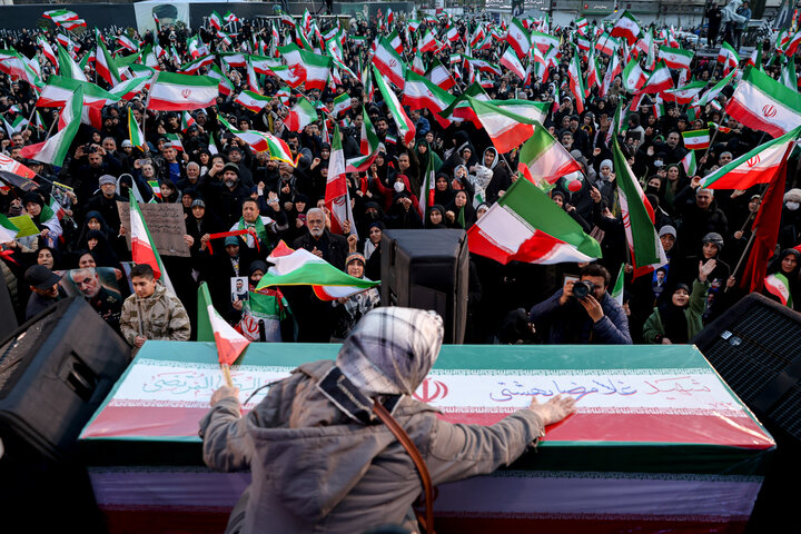 People attend Nowruz ceremony at Enqelab Square