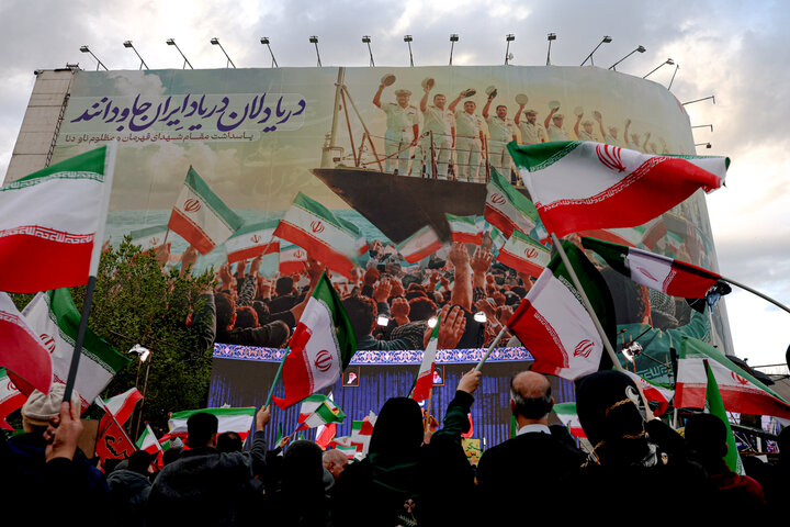People attend Nowruz ceremony at Enqelab Square