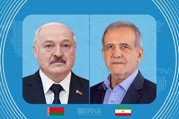 Belarusian President Alexander Lukashenko - Iran’s President Masoud Pezeshkian