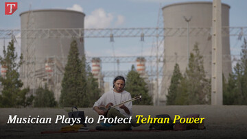 Musician Plays to Protect Tehran Power