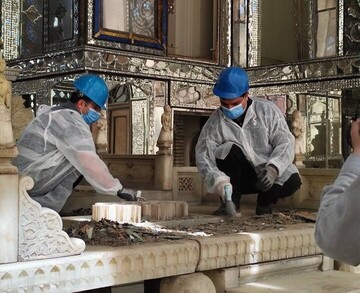 Golestan Palace’s Takht-e Marmar undergoes emergency restoration