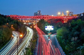 Tabiat bridge turns red to mark World Hemophilia Day  