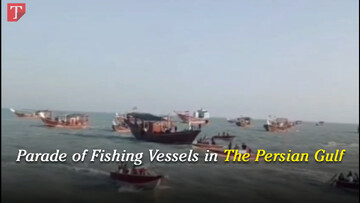 Parade of Fishing Vessels in The Persian Gulf