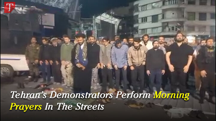 Tehran’s Demonstrators Perform Morning Prayers In The Streets