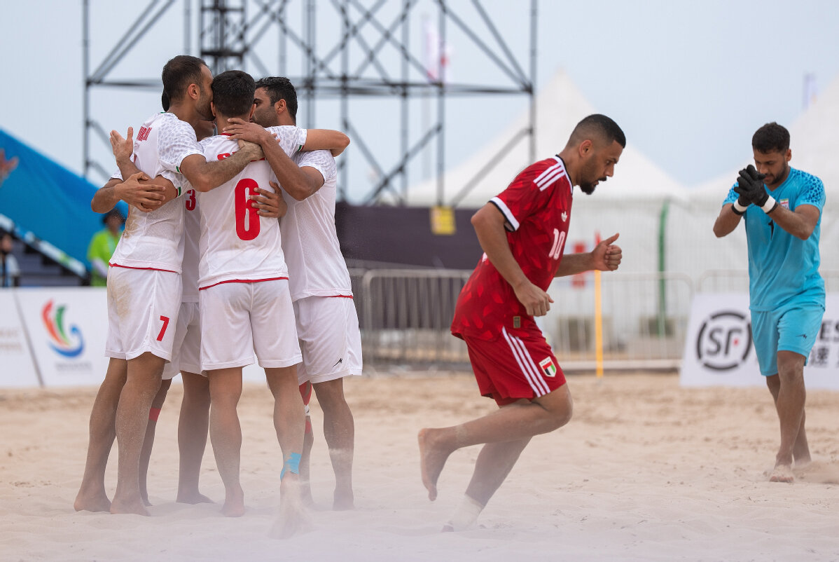 Iran beach soccer team defeat UAE in 2026 Sanya