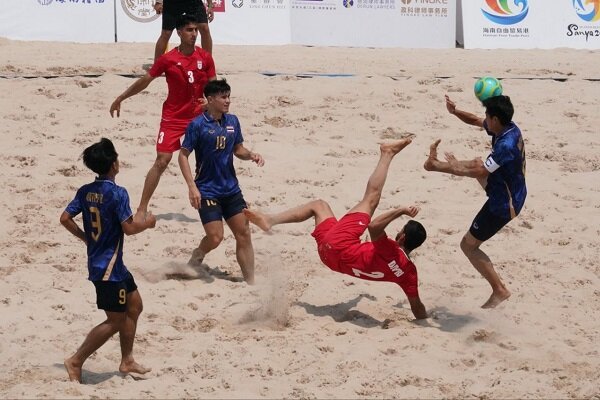 Iran beach soccer team thrash Thailand: Sanya 2026