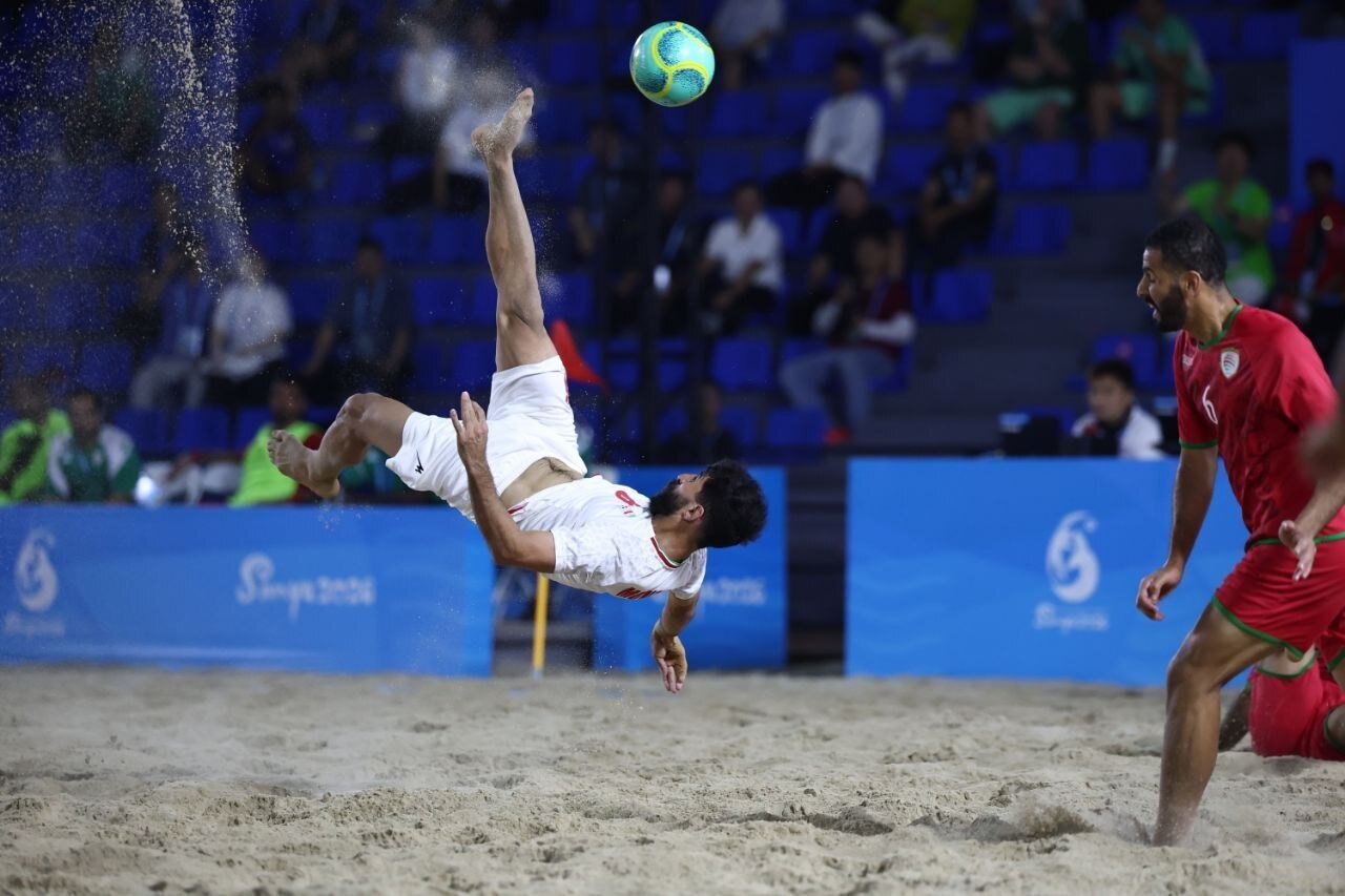 Iran beach soccer claim title: 2026 Sanya