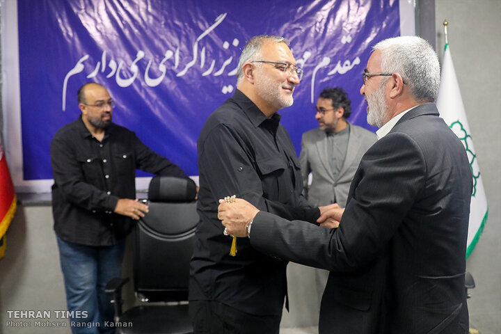 Tehran Mayor Meets the Custodian of the Holy Alawi Shrine in Tehran