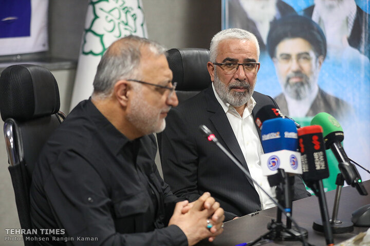 Tehran Mayor Meets the Custodian of the Holy Alawi Shrine in Tehran