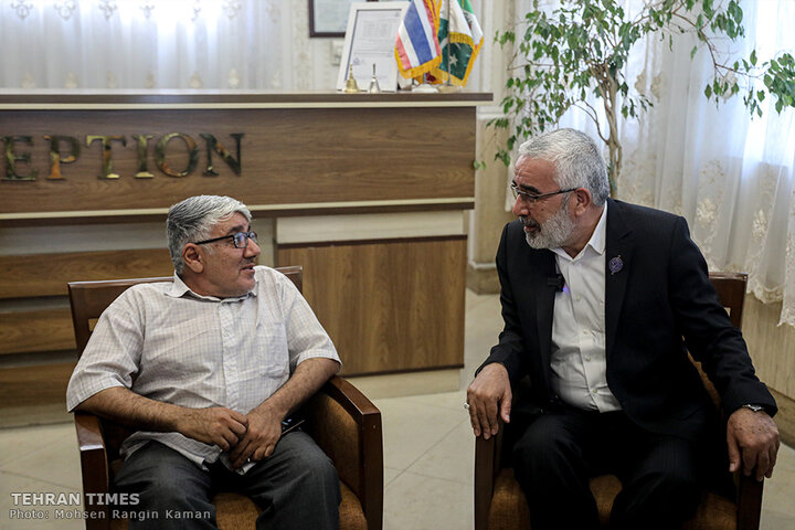 Tehran Mayor Meets the Custodian of the Holy Alawi Shrine in Tehran