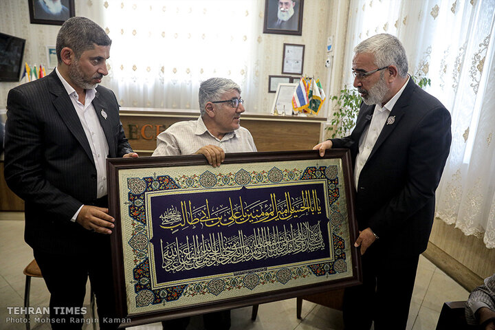 Tehran Mayor Meets the Custodian of the Holy Alawi Shrine in Tehran