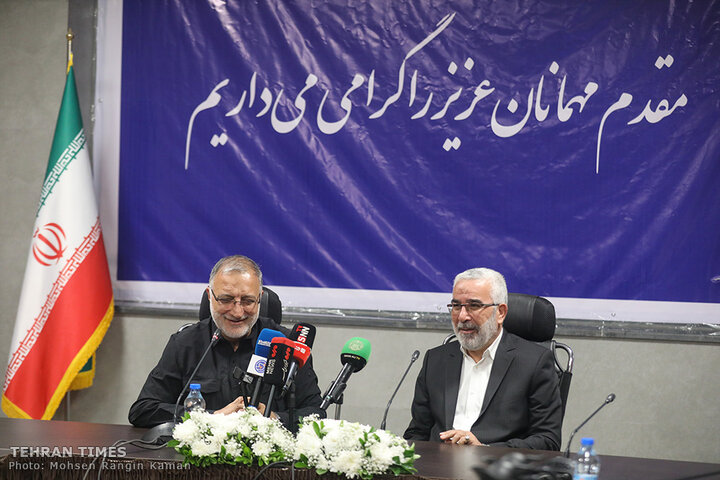 Tehran Mayor Meets the Custodian of the Holy Alawi Shrine in Tehran